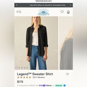 FAHERTY black flannel